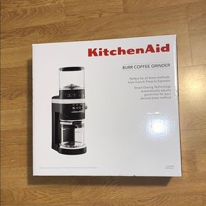 KitchenAid, Kitchen, Nib Kitchenaid Burr Coffee Grinder Matte Black